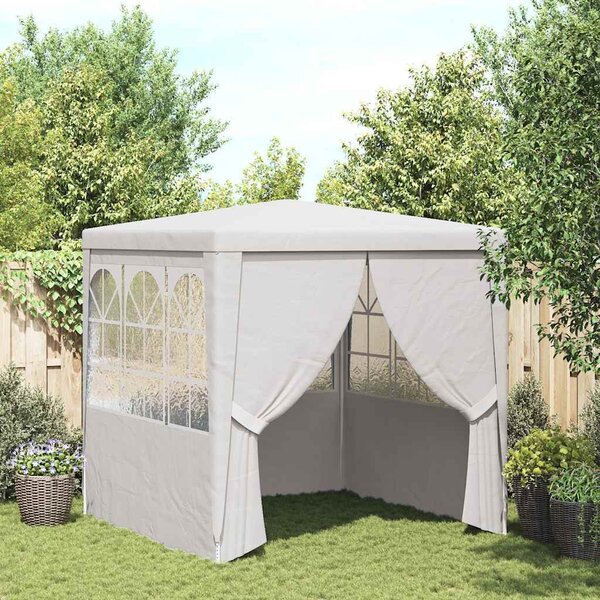 VidaXL Profi party stan s bočnicemi 2,5 x 2,5 m 90 g/m² [42032997] Barva: Bílá