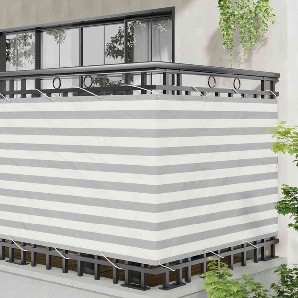 VidaXL Balkonová zástěna 120x400 cm 100% polyester oxford [42030958] Barva: Červená