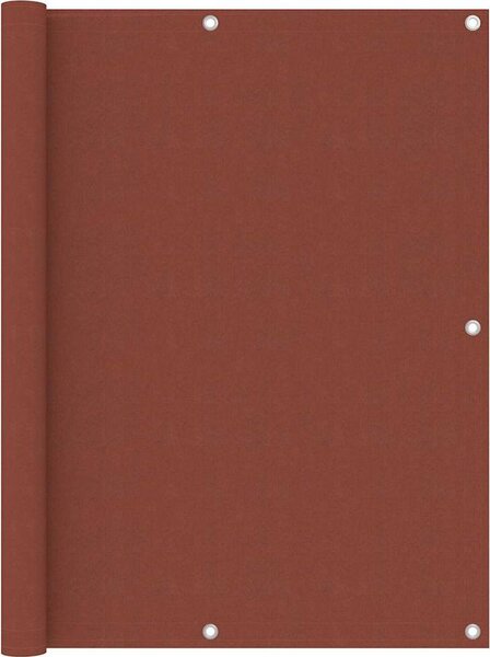 VidaXL Balkonová zástěna 120x400 cm 100% polyester oxford [42030958] Barva: Červená