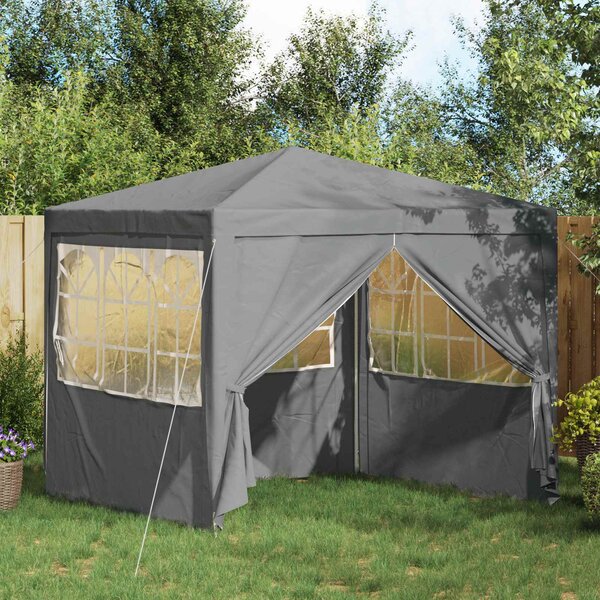 VidaXL Profi party stan s bočnicemi 2,5 x 2,5 m 90 g/m² [42032997] Barva: Bílá