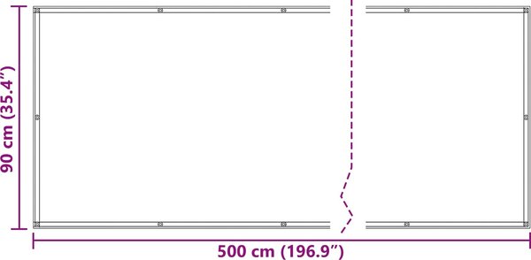 VidaXL Balkónová zástěna 90 x 500 cm oxfordská látka [42030935] Barva: Písková