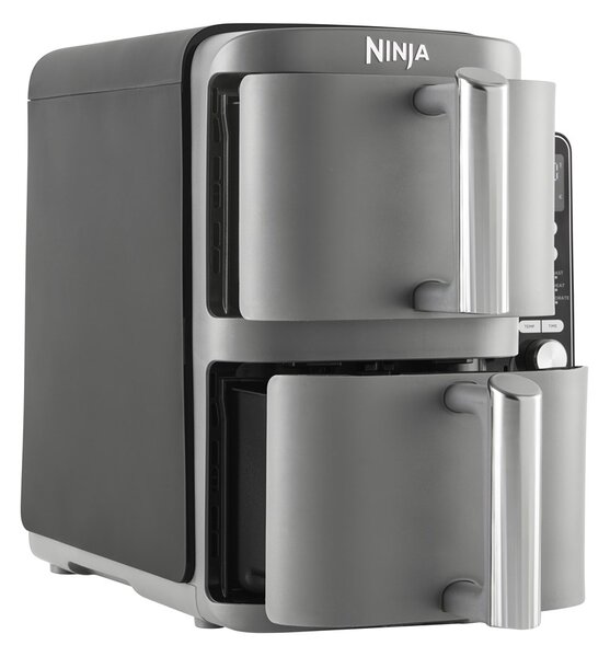 Ninja SL400EU fritovací hrnec Dvojitý 9,5 l 2470 W Horkovzdušná fritéza Černá, Šedá