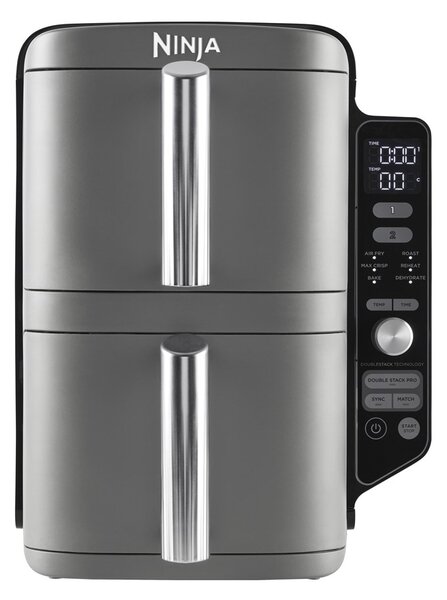 Ninja SL400EU fritovací hrnec Dvojitý 9,5 l 2470 W Horkovzdušná fritéza Černá, Šedá
