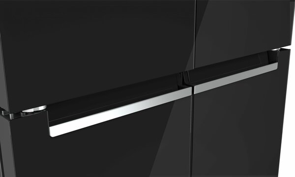 Bosch Serie 4 KMC85LBEA lednice s mrazničkou (vedle sebe) Stojací 547 l E Černá