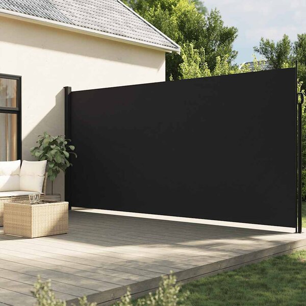 VidaXL Zatahovací boční markýza 220 x 600 cm [42035546] Barva: Černá
