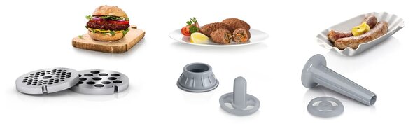 Bosch MFW2520W mlýnek na maso 1500 W Nerezová ocel, Bílá