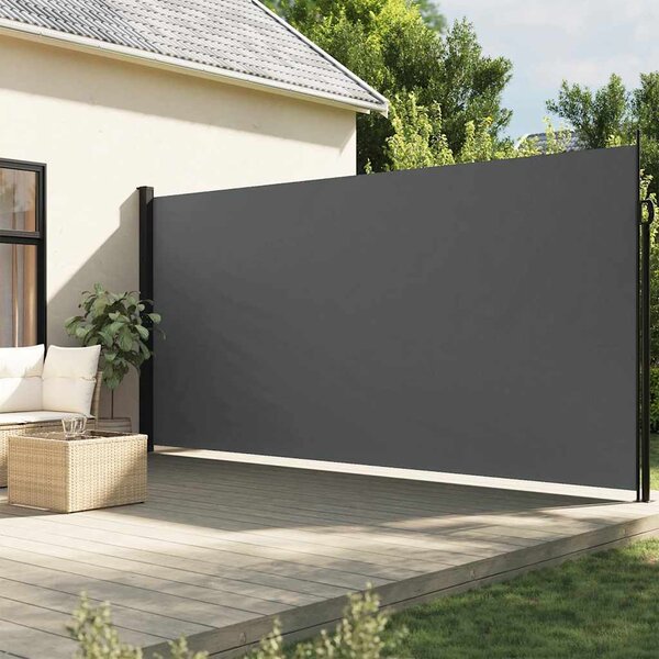 VidaXL Zatahovací boční markýza 220 x 600 cm [42035546] Barva: Černá