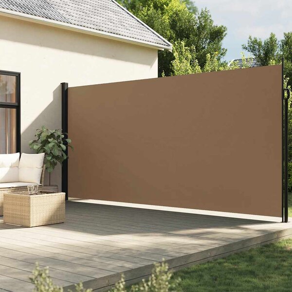 VidaXL Zatahovací boční markýza 200 x 600 cm [42035537] Barva: Hnědá