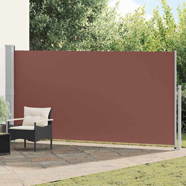 VidaXL Zatahovací boční markýza / zástěna 160 x 514 cm [42035339] Barva: Hnědá