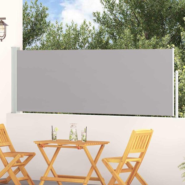 VidaXL Zatahovací boční markýza / zástěna na terasu 100 x 314 cm [42035286] Barva: Hnědá