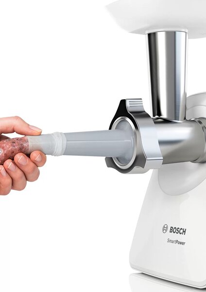 Bosch MFW2520W mlýnek na maso 1500 W Nerezová ocel, Bílá