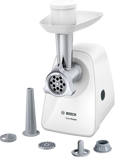 Bosch MFW2520W mlýnek na maso 1500 W Nerezová ocel, Bílá