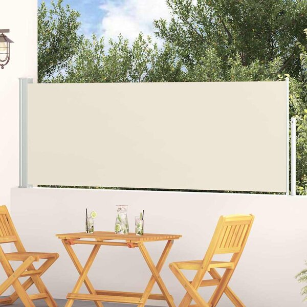 VidaXL Zatahovací boční markýza / zástěna na terasu 100 x 314 cm [42035286] Barva: Hnědá
