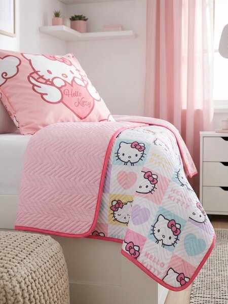 Sinsay - Přehoz na postel Hello Kitty - vícebarevná