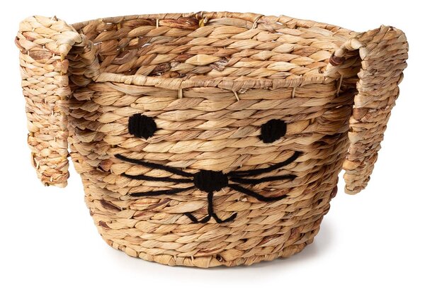 Compactor dětský koš na hračky FABBLE M - Zajíc, z vodního hyacintu, 35 x 23 x 26 cm