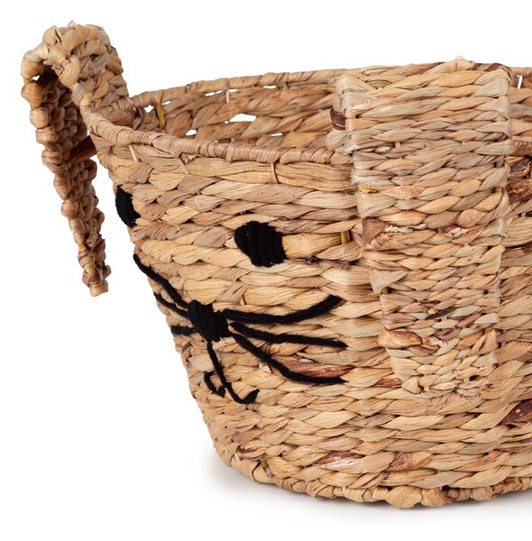 Compactor dětský koš na hračky FABBLE M - Zajíc, z vodního hyacintu, 35 x 23 x 26 cm