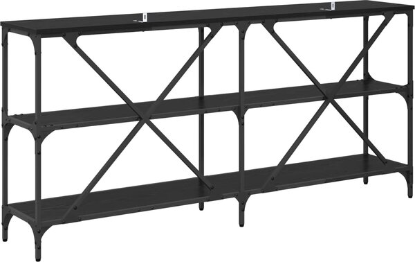 VidaXL Konzolový stolek 160 x 30 x 75 cm kompozit a železo [881904] Barva: dub sonoma
