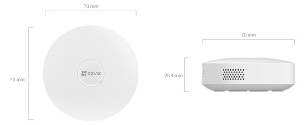 Domovská brána EZVIZ A3 (CS-A3-A0-W) Bílá