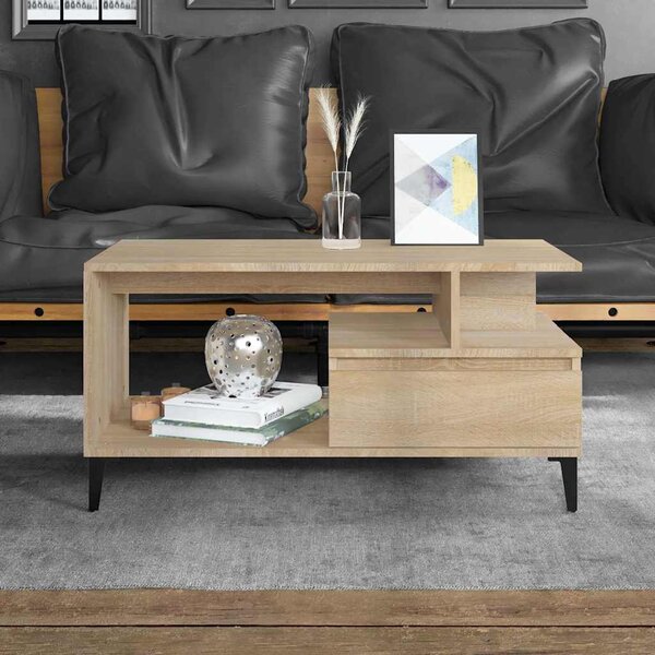 VidaXL Konferenční stolek 90x49x45 cm kompozitní dřevo [881053] Barva: Betonová šedá