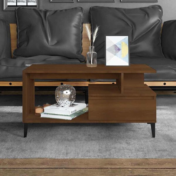 VidaXL Konferenční stolek 90x49x45 cm kompozitní dřevo [881053] Barva: Betonová šedá
