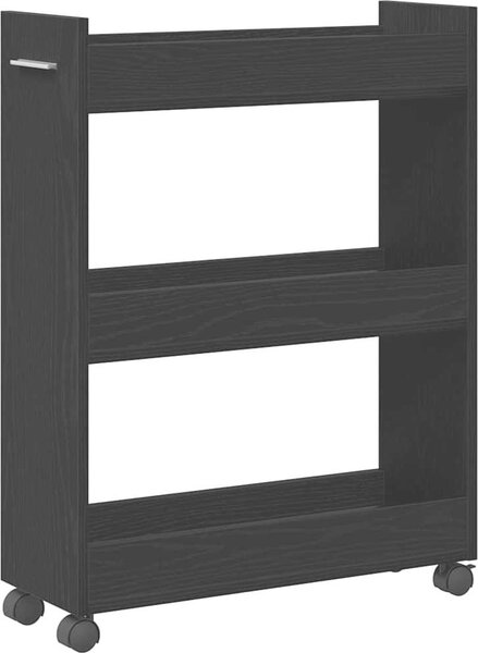 VidaXL Skříňka na kolečkách 60x22x79 cm kompozitní dřevo [869140] Barva: dub sonoma
