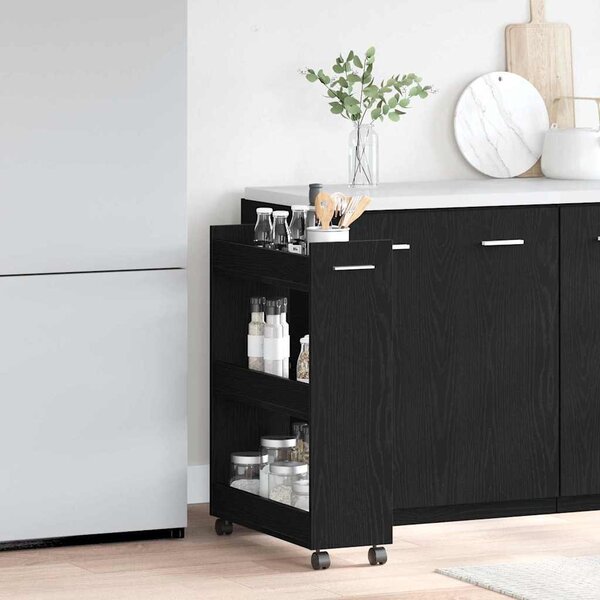 VidaXL Skříňka na kolečkách 60x22x79 cm kompozitní dřevo [869140] Barva: dub sonoma