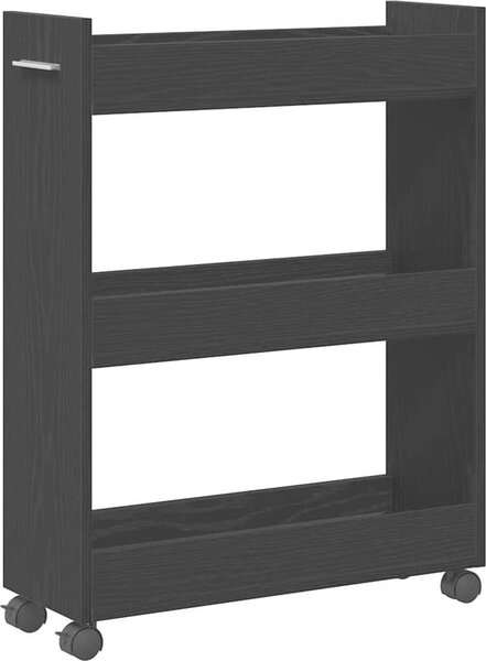 VidaXL Skříňka na kolečkách 60x22x79 cm kompozitní dřevo [869140] Barva: dub sonoma