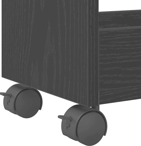 VidaXL Skříňka na kolečkách 60x22x79 cm kompozitní dřevo [869140] Barva: dub sonoma