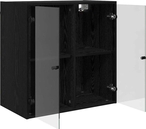 VidaXL Nástěnná skříňka se skleněnými dvířky 68x37x68,5 cm [882912] Barva: dub sonoma