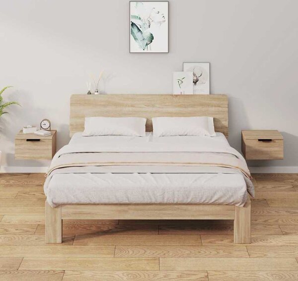 VidaXL Nástěnné noční stolky 2 ks 34 x 30 x 20 cm [880814] Barva: dub artisan