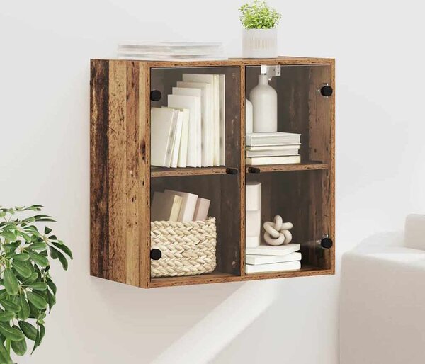 VidaXL Nástěnná skříňka se skleněnými dvířky 68x37x68,5 cm [882912] Barva: dub sonoma