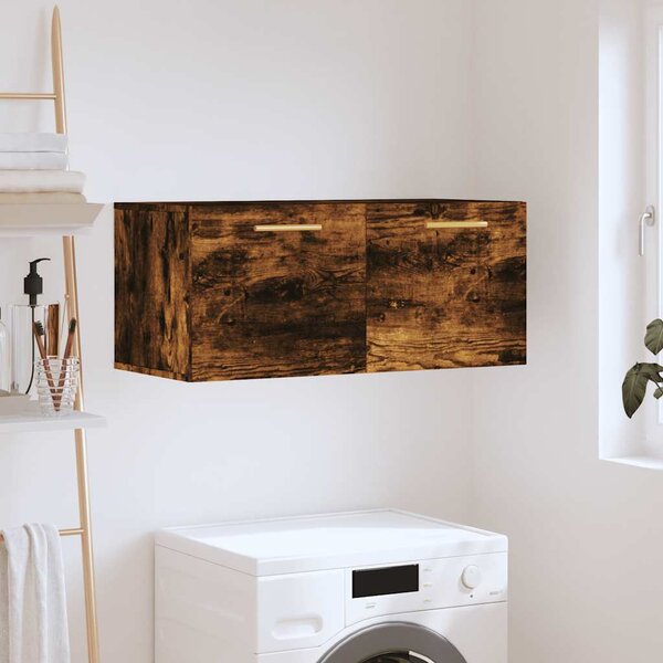 VidaXL Nástěnná skříňka 80 x 36,5 x 35 cm kompozitní dřevo [879557] Barva: dub sonoma