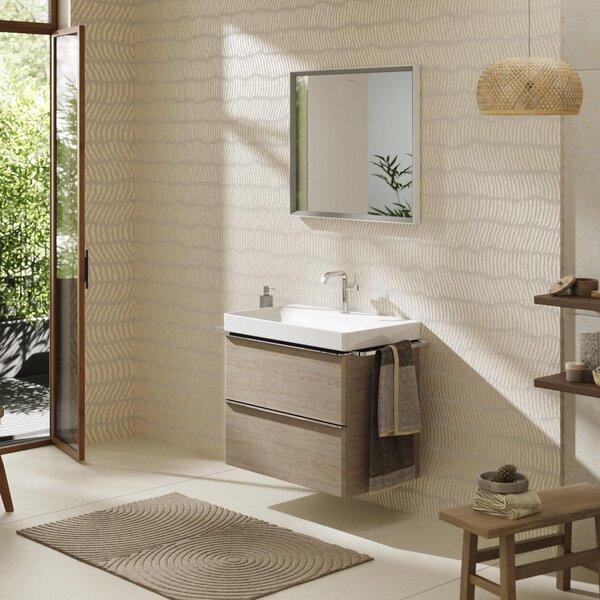 Hansgrohe Xelu Q skříňka 78x49.5x60.5 cm pod umyvadlo závěsná dub-chrom 54029000