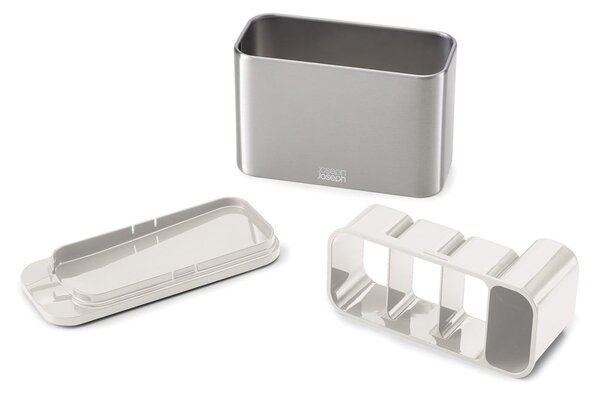 Kovový odkapávač na příbory ve stříbrné barvě Surface – Joseph Joseph