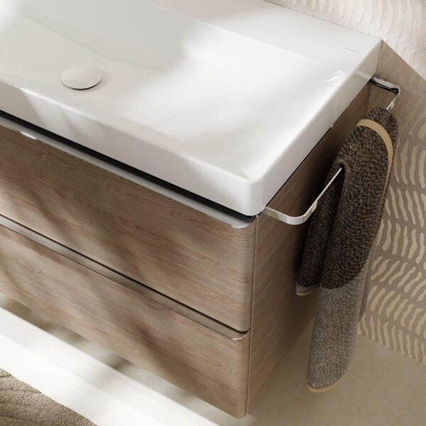 Hansgrohe Xelu Q skříňka 78x49.5x60.5 cm pod umyvadlo závěsná dub-chrom 54029000