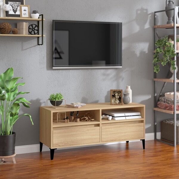 VidaXL TV skříňka 100 x 34,5 x 44,5 cm kompozitní dřevo [881470] Barva: dub sonoma