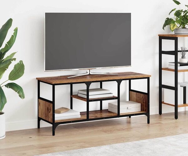 VidaXL TV skříňka 100x35x45 cm kompozitní dřevo a železo [881306] Barva: dub sonoma