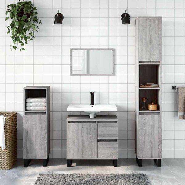 VidaXL Koupelnová skříňka 65 x 33 x 60 cm kompozitní dřevo [862892] Barva: dub artisan