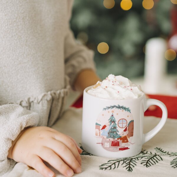 Porcelánový hrnek Vánoční myšky 180 ml