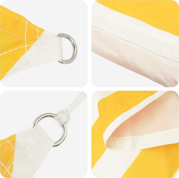 VidaXL Stínicí plachta 100% polyester oxford [42031162] Barva: Béžová, Velikost: 5 x 5 x 5 m