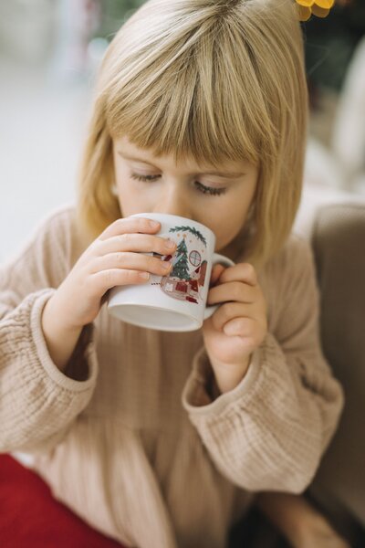 Porcelánový hrnek Vánoční myšky 180 ml