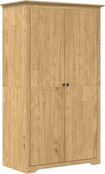 VidaXL Šatní skříň BODO 99x53,5x173 cm masivní borové dřevo [42023480] Barva: Bílá