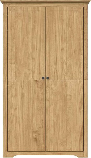 VidaXL Šatní skříň BODO 99x53,5x173 cm masivní borové dřevo [42023480] Barva: Bílá