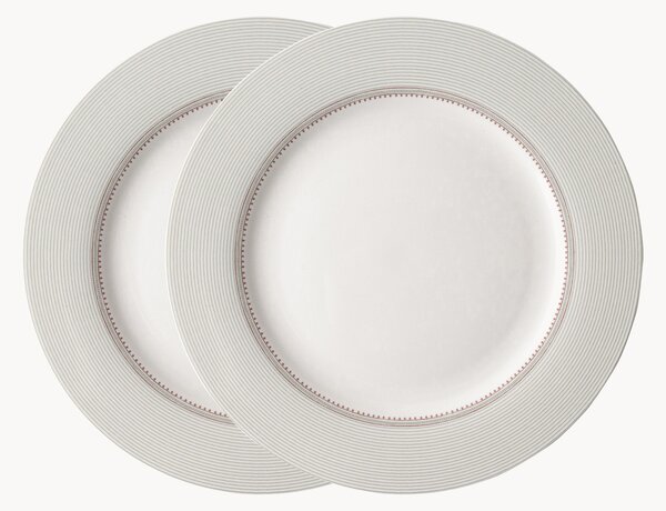 Sada porcelánových talířů Flat, 2 díly