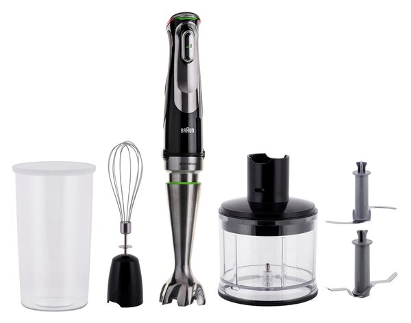 Braun MultiQuick 9 MQ 9135XI 0,6 l Ponorný mixér 1200 W Černá, Nerezová ocel