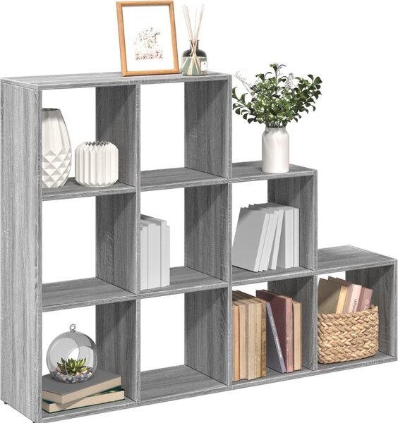 VidaXL Knihovna/dělící stěna 3patrová 137,5x29x103,5 cm [886273] Barva: dub sonoma