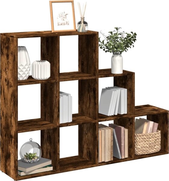 VidaXL Knihovna/dělící stěna 3patrová 137,5x29x103,5 cm [886273] Barva: dub sonoma