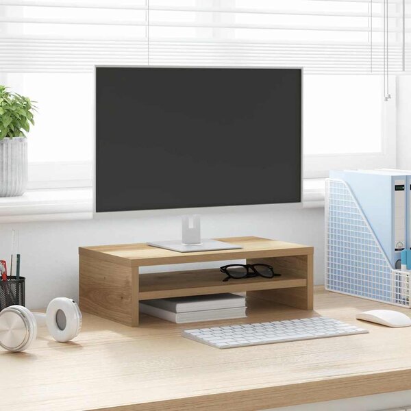 VidaXL Stojan na monitor 42 x 24 x 13 cm kompozitní dřevo [862407] Barva: dub sonoma