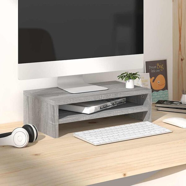 VidaXL Stojan na monitor 42 x 24 x 13 cm kompozitní dřevo [862407] Barva: dub sonoma