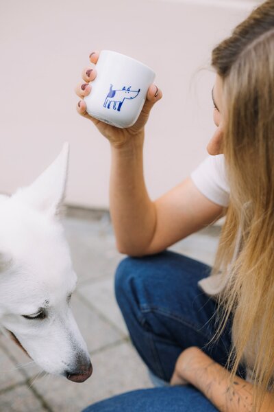 Porcelánový hrnek Psí máma 270 ml